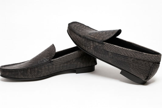 Mocassino Artigianale in pelle di Serpente
